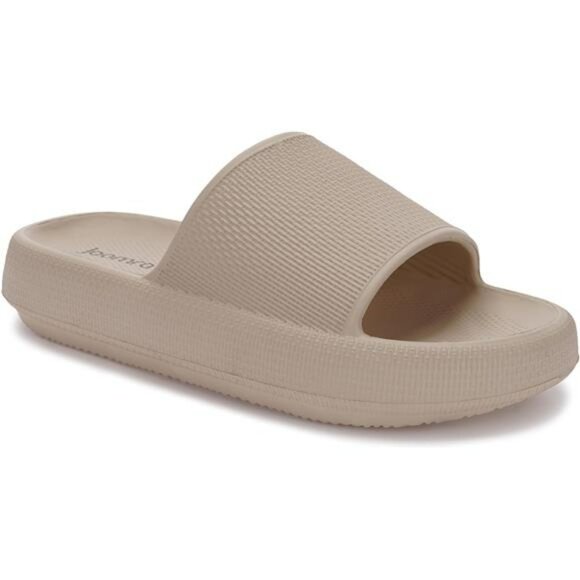 Thick Sole Pillow Slides for Women Men Non Slip Quick Dry Shower Sandals - Picture 1 of 7